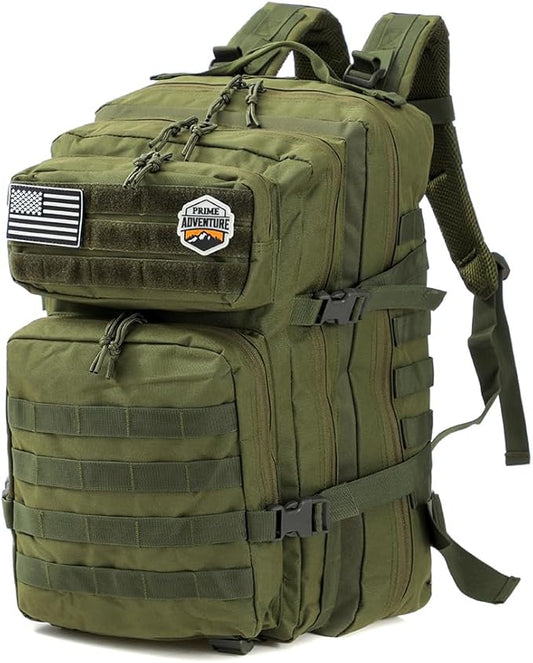45L Outdoor Molle Backpack – Modular Military Tactical Gear Pack for Hiking, Camping & Travel