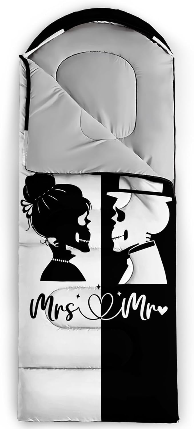 AILONEN Kawaii Puppy Sleeping Bag for Kids Boys Girls,Warm and Cool Weather,Lightweight,Waterproof Backpacking,Cartoon Cute Dog & Duck Animal Themed Blue Sleeping Bag for Camping