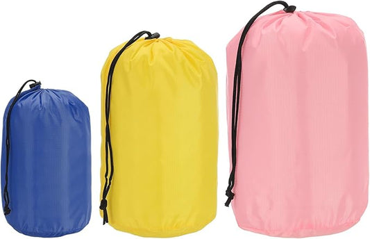 PATIKIL Stuff Sack, Waterproof Outdoor Storage Sack Portable Drawstring Dust Flap Bag for Hiking Backpacking