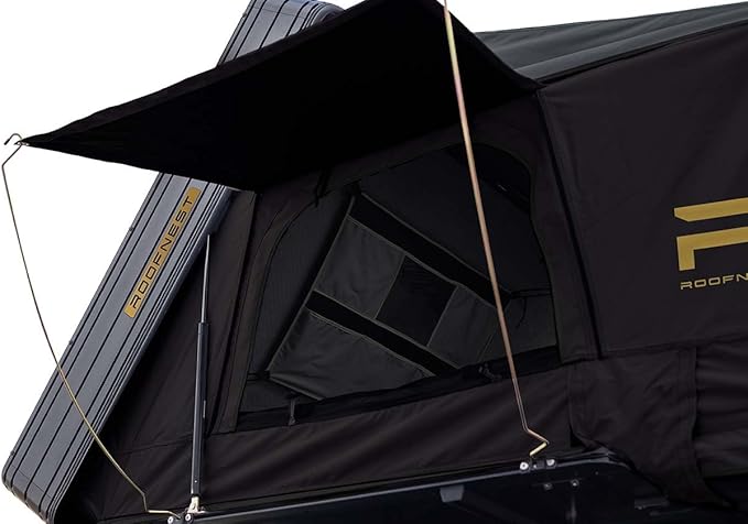 Condor Overland 2 Air Hard-Shell Roof Top Tent for Car Camping and Overlanding, Waterproof, Aluminum Shell, 2-3 Person Tent, Air Mattress and Universal Mounting Brackets Included