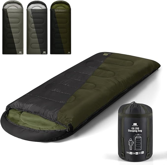 0 Degree XXL Sleeping Bags for Adults Cold Weather,Camping Sleeping Bag with Compression Sack for Winter Hiking, Hunting,Traveling