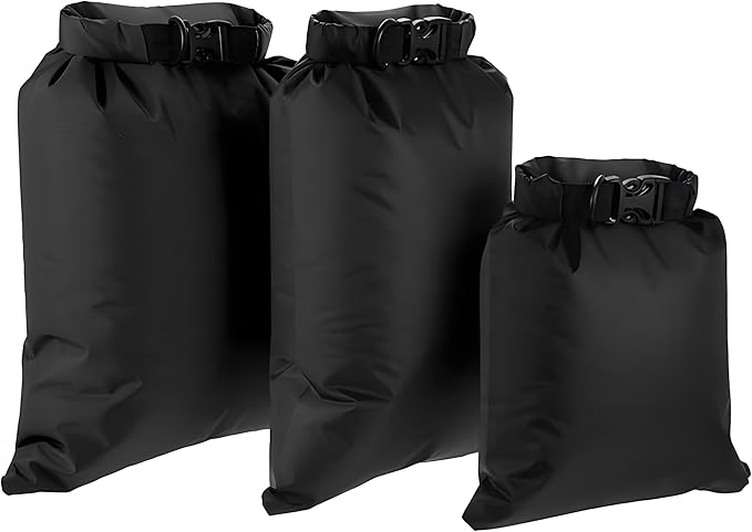 Lixada Waterproof Dry Bags, 3/5/6 Pack Ultimate Dry Sack - 3L+5L+8L Lightweight, Roll Top Outdoor Dry Sacks for Kayaking Camping Hiking Traveling Boating Water Sports