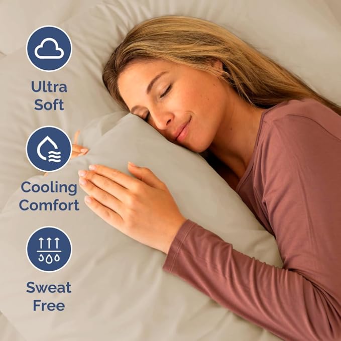 Short Queen Size 4 Piece Sheet Set - RV Short Queen, Soft, Breathable & Cooling Bed Sheets Set with Deep Pockets - Hotel Luxury Bedding for Women, Men, Kids, Teens, Boys and Girls - Oeko-Tex - Wheat