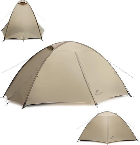 Naturehike Giling 1/2 Person Backpacking Tent 4 Season Lightweight Tent for Hiking & Bikepacking Easy Setup 3000mm Waterproof Ultralight CampingTents for Outdoor Cycling