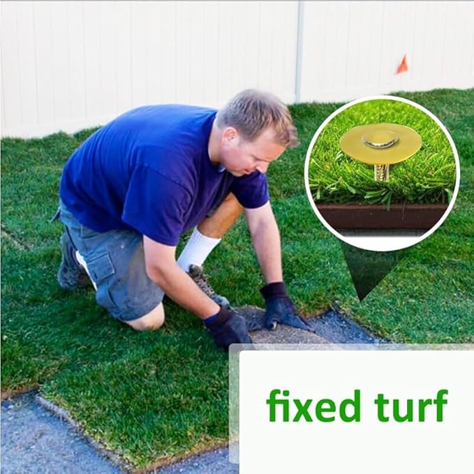 Artificial Turf Stakes 70-Pack Landscape Anchoring Stakes RV Rug Anchors Paver Edging, Weed Barrier, Lawn Edging，Carpentry and More