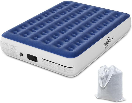 Air Mattress Queen with Built in Pump, Comfortable Blow up Mattress Portable Inflatable Bed for Camping, Inflatable Mattress Guest Bed for Home