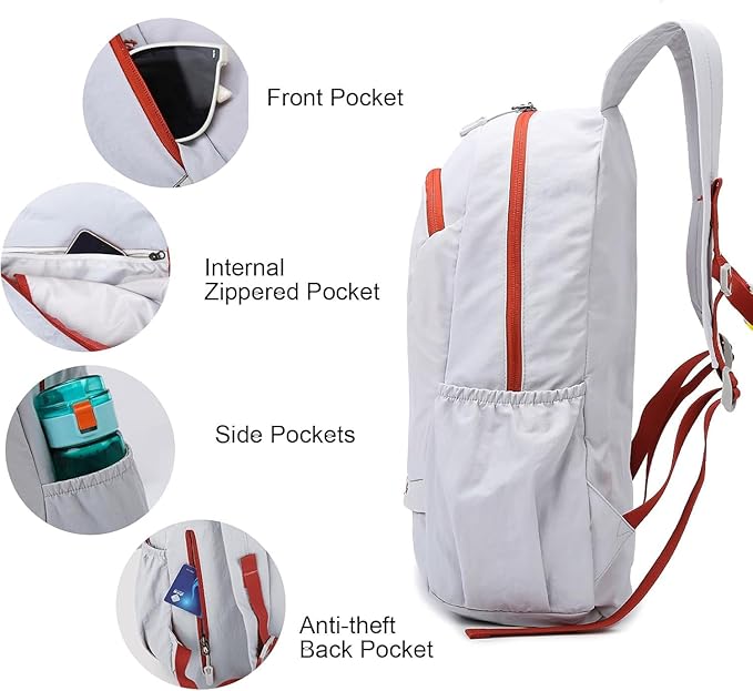 Fold Backpack-Lightweight Waterproof Packable Backpack for Travel and Outdoor, 25L Hiking Bag for Man and Women (24b)