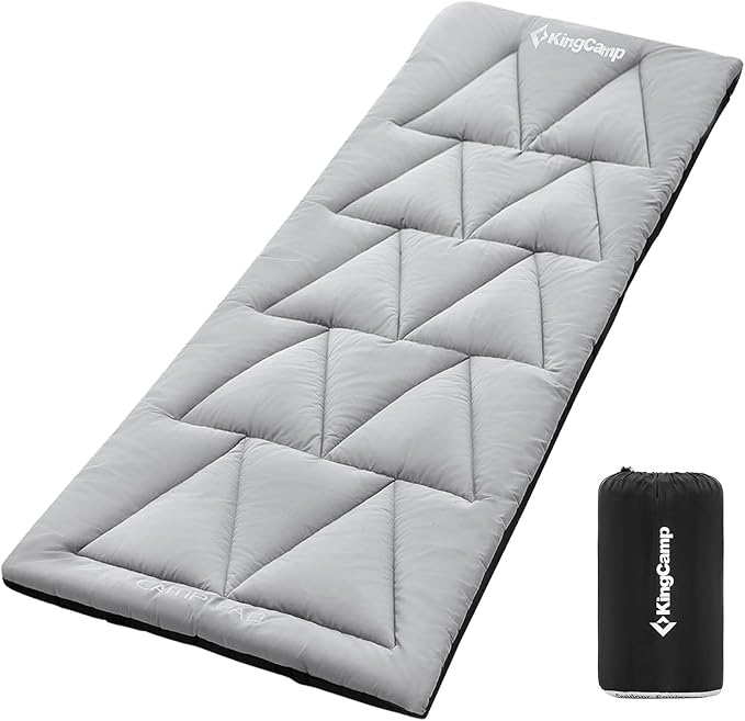 KingCamp Cot Mattress Pad, Portable Lightweight Cot Mattress, Non-Slip Camping Mat Soft Comfortable Non-Slip Cot Pad for Camp, RV Bunk