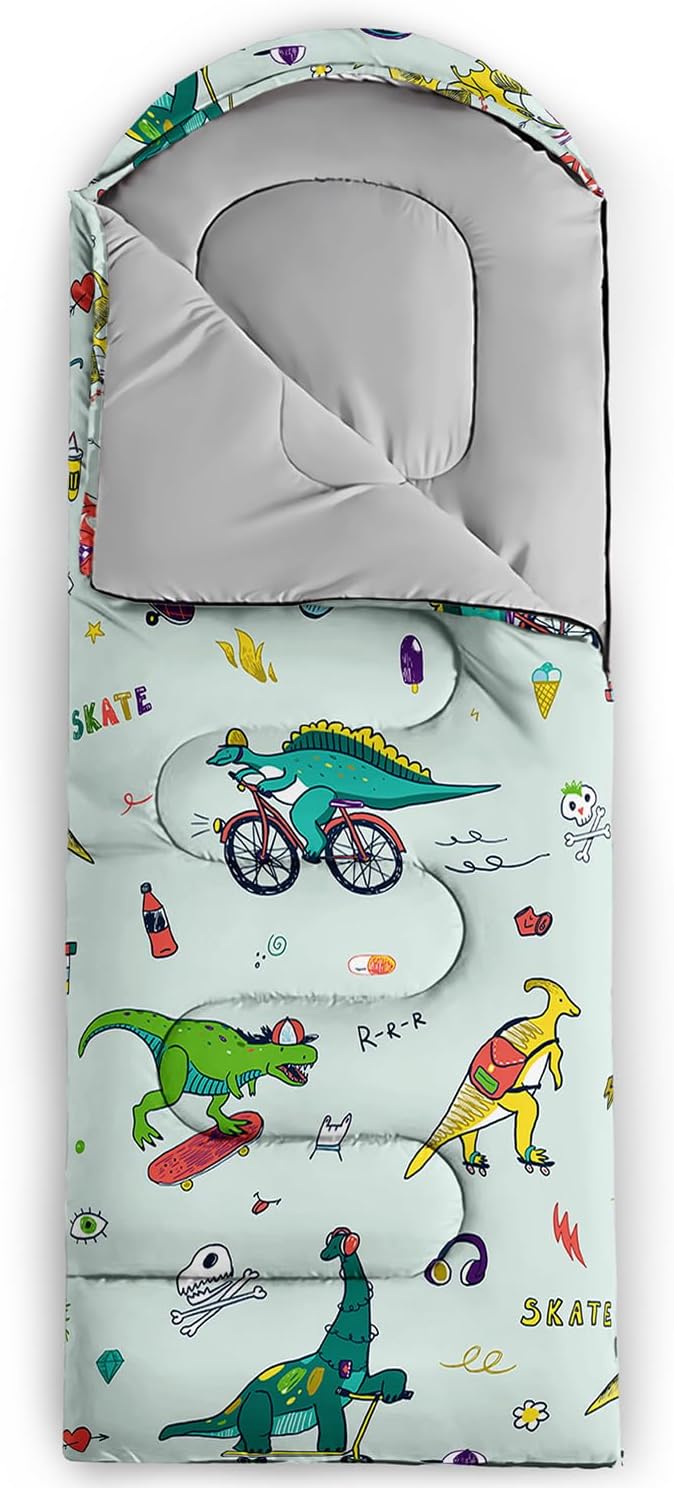 Sleeping Bags for Adults Kids,Backpacking Camping Sleeping Bag for Girls Boys Lightweight Waterproof Cold/Warm Weather Sleeping Bag for All Season