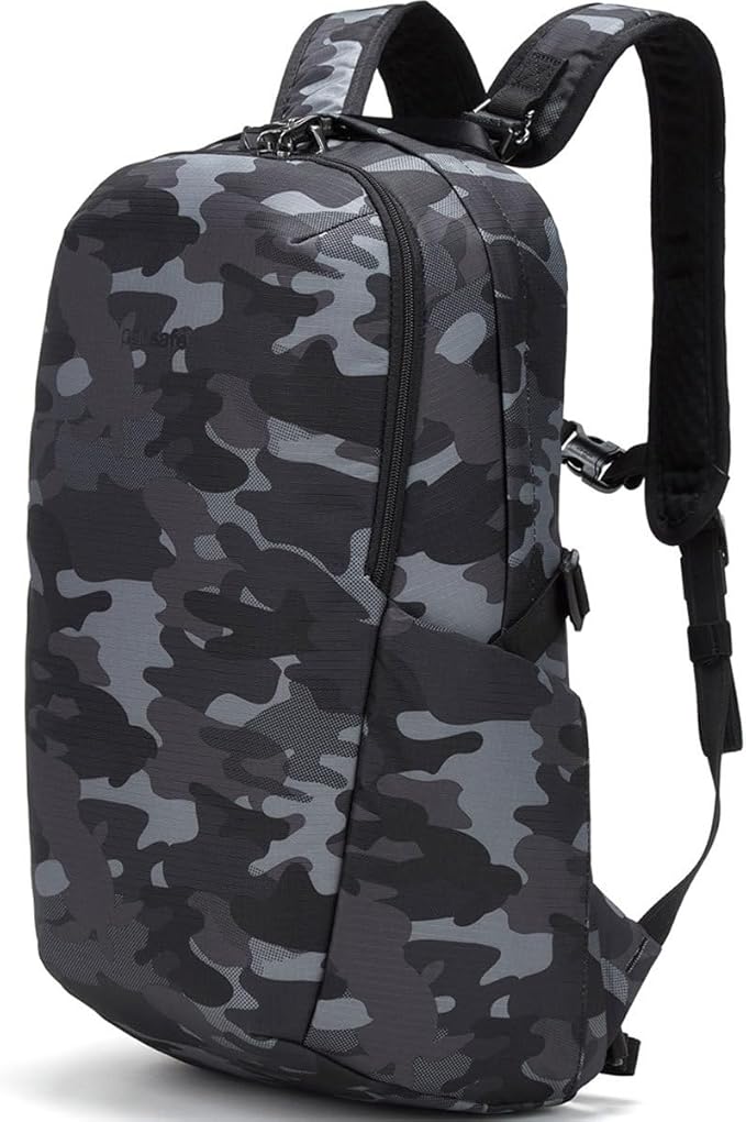 Pacsafe Vibe 25L Anti Theft Travel Pack Casual Daypack, Black
