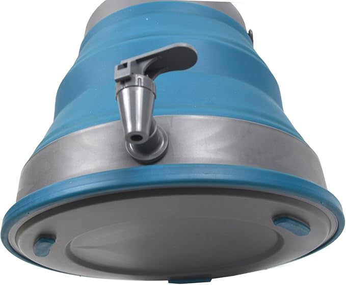 SAMMART 12.5L Portable Water Carrier,Collapsible Water Container, Emergency Cube Water Carrier, Outdoor Water Storage for Camping Hiking Climbing Backpacking (Deep Blue, M)