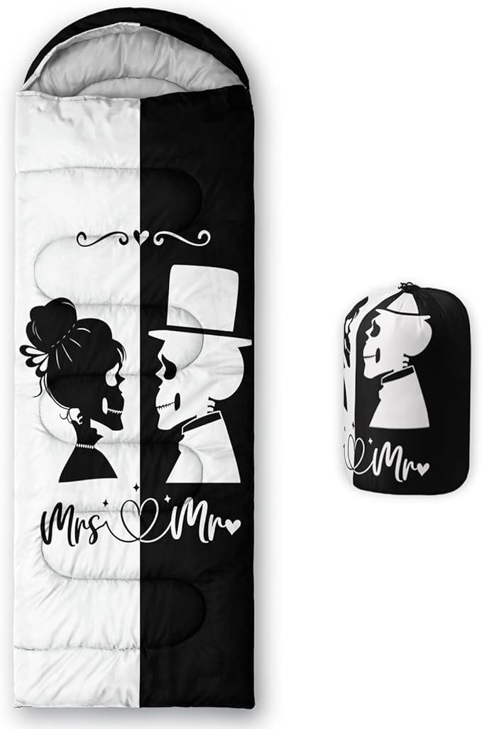 AILONEN Kawaii Puppy Sleeping Bag for Kids Boys Girls,Warm and Cool Weather,Lightweight,Waterproof Backpacking,Cartoon Cute Dog & Duck Animal Themed Blue Sleeping Bag for Camping