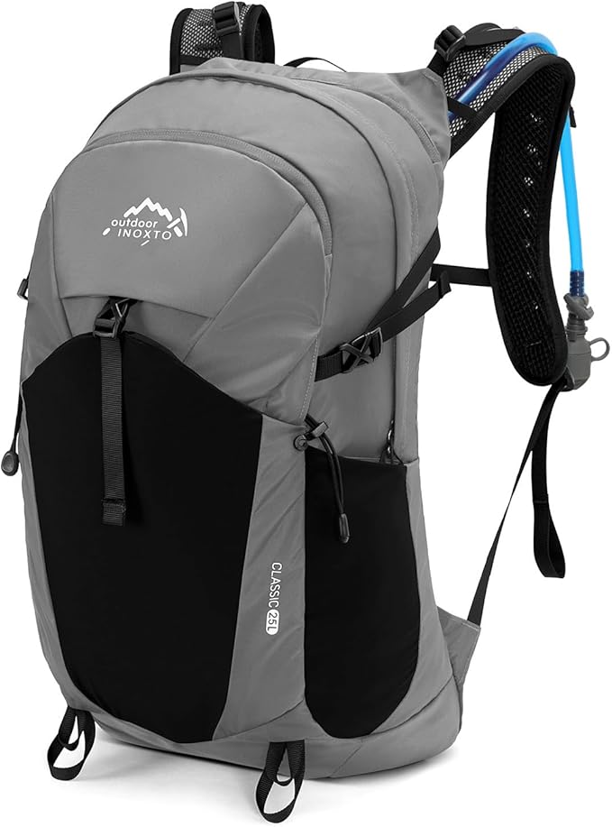 IX INOXTO Hiking Hydration Backpack with 3l Water Bladder for Women and Men 25L Water Backpack for Hiking, Cycling, Climbing, Camping