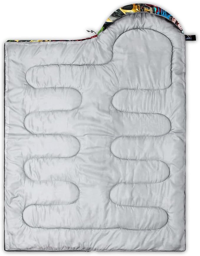 Sleeping Bags for Adults and Kids Camping Sleeping Bags for Girls and Boys Lightweight Waterproof Cold/Warm Sleeping Bag for 3 Season