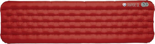 Big Agnes Rapide SL - Insulated Sleeping Pad, Ultralight, All Season Compact Backpacking and Hiking, Pumphouse Sack Included, Orange, 20x78 Long