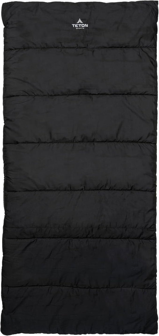Teton Evergreen Sleeping Bag – Spacious Fit and Cozy Warmth for Adults – Options for Camping in Any Weather