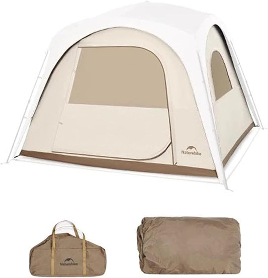 Naturehike Quarter/Hexagonal Camping Tent Canopy Sun Shade,Outdoor for Camping,Fishing,Picnics, Canopy Available with Ground Cloth,Door Curtains,Connector (Inner Tent, Large)