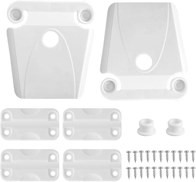 Cooler Hinge and Latch Replacement Kit for Igloo,Repair and Replace Cooler Components,4 Hinges and 2 latches