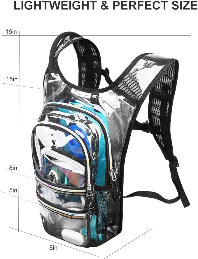 Hydration Backpack Pack, Water Backpack 20L Capacities Included 2L Hydration Bladder, Festival Essential - Rave Hydration Pack Hydropack Hydro for Hiking, Festival Gear
