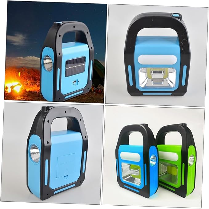 Rechargeable Work Light Solar Powered Emergency Lantern Camping Light with USB Charging for Outdoor Activities Power Outages and Emergency Situations