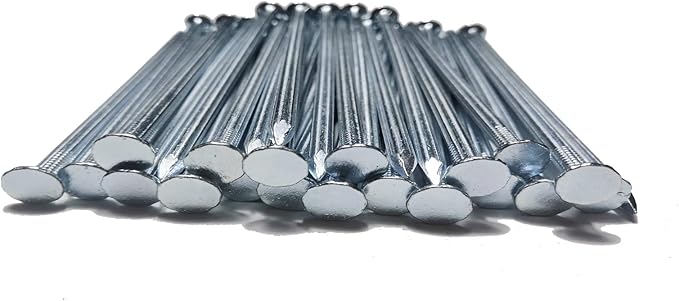 80Pcs Metal Landscape Stakes, 6 Inch Galvanized Garden Edging Nails,Landscape Edging Anchoring Spikes for Paver Edging,Turf,Weed Barriers,Tent and More