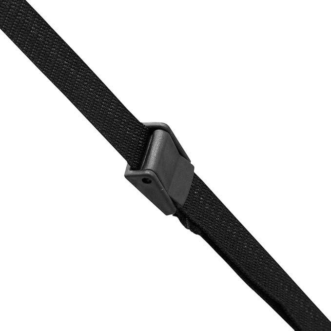 Vispronet Premium Tent Stake Kit – Includes 4 12in Steel Stakes, 4 13ft Black Nylon Webbing Sections and Carrying Pouch