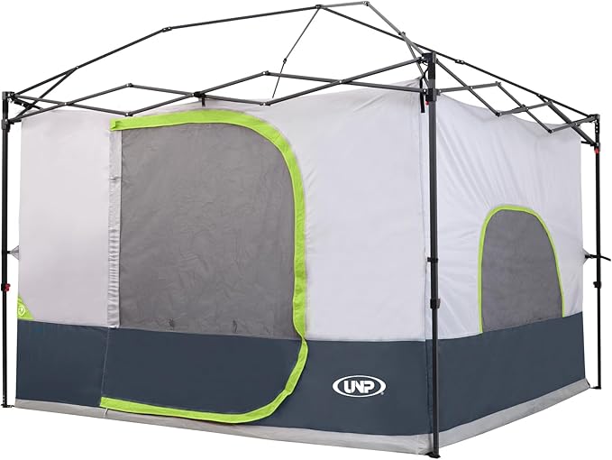 UNP Camping Canopy - Inner Tent - Side Tents - SUV Camping Cube for 10' x 10' Pop Up Canopies (Canopy Pole/Shelter NOT Included) (Dark Blue-Inner Tent)