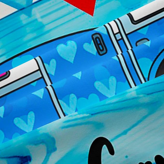 Erosebridal Cartoon Camper Rv Blackout Curtains for Bedroom Living Room Happy Camping Window Curtains 2 Panels 42"Wx90"L Vintage Wooden Drapes,Camper Decorations For Travel Trailers Window Treatments
