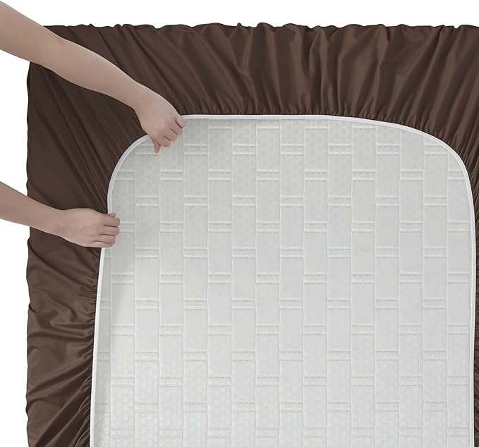 Clara Clark Twin XL Sheets, 5 Piece Set - Hotel Luxury Bed Sheets, Super Soft Bedding Set, Twin XL Size, Chocolate Brown