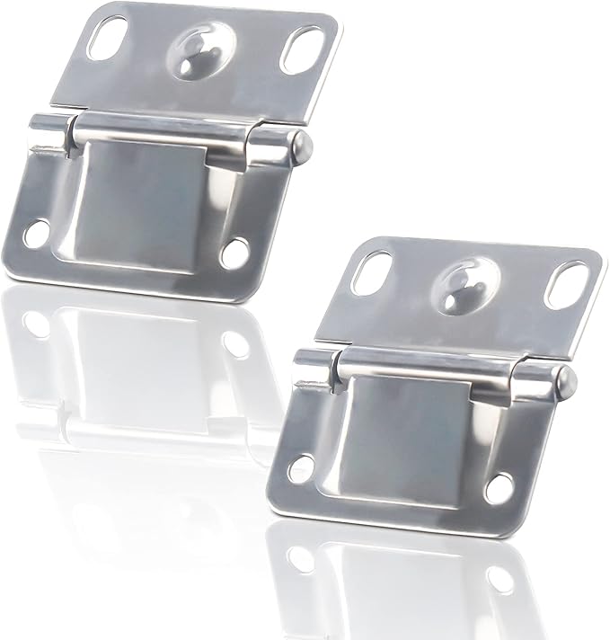 Cooler Stainless Steel Hinge Replacement for Coleman Camping Coolers Accessories 5235 5250 5286b 6262 6270, Ice Chest Stainless Steel Hinges (Set of 2)