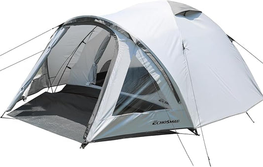 EchoSmile Camping Family Tent for 2-3 Person, Waterproof Dome Tent with Vestibule, Ultralight Easy Setup for Outdoor Camping, 3 Season