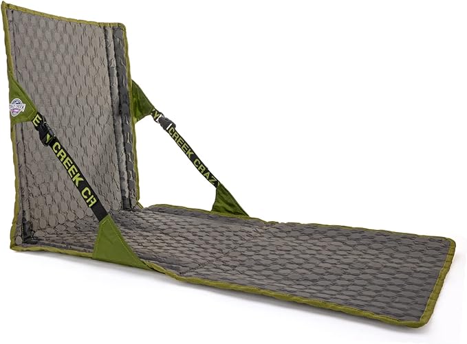 Crazy Creek HEX 2.0 PowerLounger for Day Hiking & Backpacking Trips, 250 LBS Weight Capacity, Adjustable Straps, Compact Design, Water-Resistant Olive/Slate