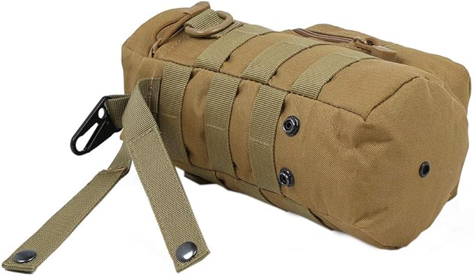 Molle Water Bottle Holder, Tactical Water Bottle Pouches for Backpack with D-Ring Hook
