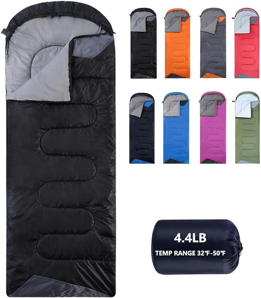 Sleeping Bags for Adults Cold Weather - 20 Degree Big&Tall Size Backpacking Lightweight Waterproof for Girls Boys Mens Teen Women for Camping Hiking Outdoor Travel Hunting with Compression Bags