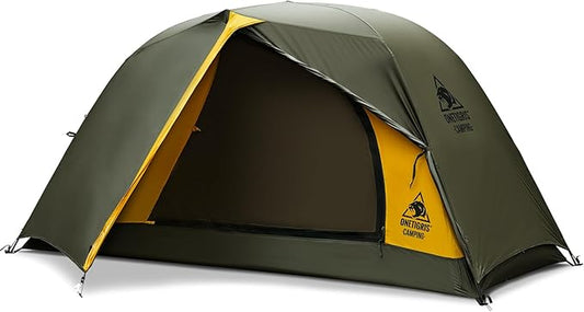 OneTigris Stella 4 Season Camping Tent Backpacking 2 Person Waterproof Lightweight Easy Setup Instant 3000mm Waterproof Rating Outdoor Hiking Tent