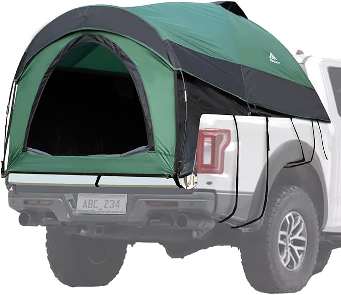 Forceatt Truck Bed Tent, Fits 5’-6.5’ , Waterproof PU2000mm Pickup 6.5 Foot Bed, Easy Setup 2 People Portable Truck Tents for Camping, Hiking, Fishing
