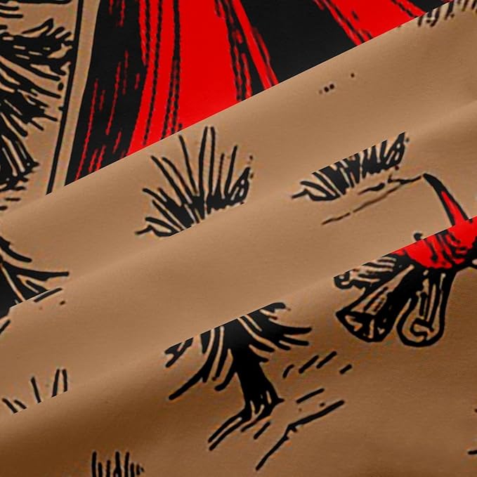 Feelyou Vintage Camper Blackout Curtains Wildlife Animal Bear Darkening Drapes for Bedroom Living Room Decor Happy Camping Thermal Insulated Shades Window Treatments, 2 Panels 38 x 45 Inch