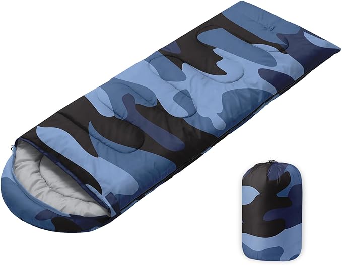 Sleeping Bags for Adults Youth Kids,3D Printing Camping Sleeping Bag for Girls Boys Lightweight Waterproof Cold/Warm Weather Sleeping Bag for 3 Seasons