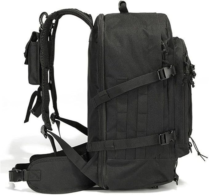 40L Large capacity backpack for men, Hiking backpack,Waterproof bag,large-capacity Tactical backpack with MOLLE System,Suitable for camping,Hunting,mountain climbing(BLACK)