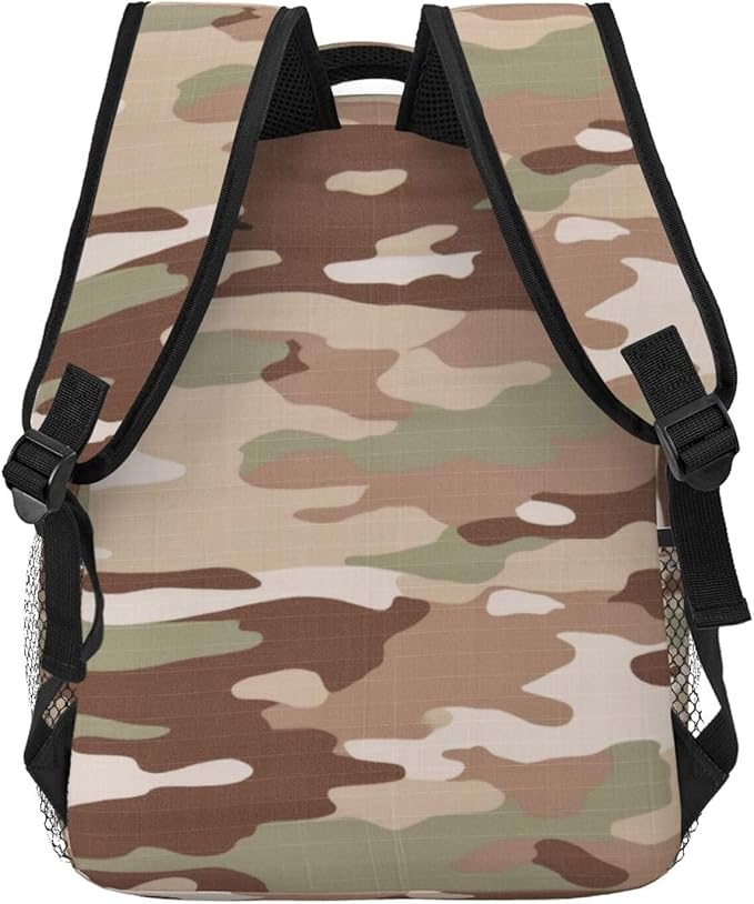 Backpack Multipurpose Anti-Theft Large Capacity Bookbag, Us Army Camouflage Travel Hiking Daypack With Side Pockets