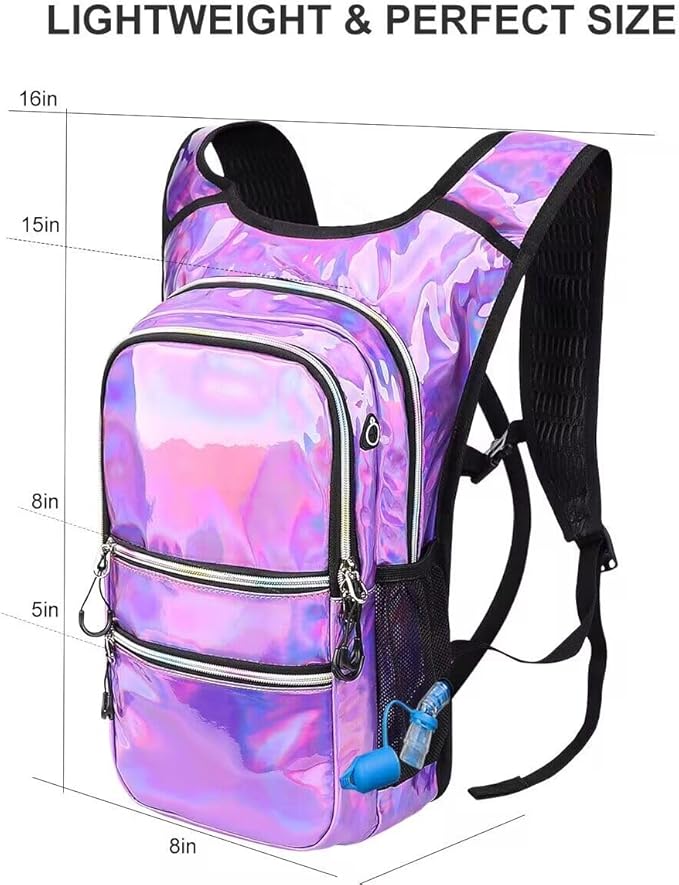 Hydration Backpack Pack, Water Backpack 20L Capacities Included 2L Hydration Bladder, Festival Essential - Rave Hydration Pack Hydropack Hydro for Hiking, Festival Gear