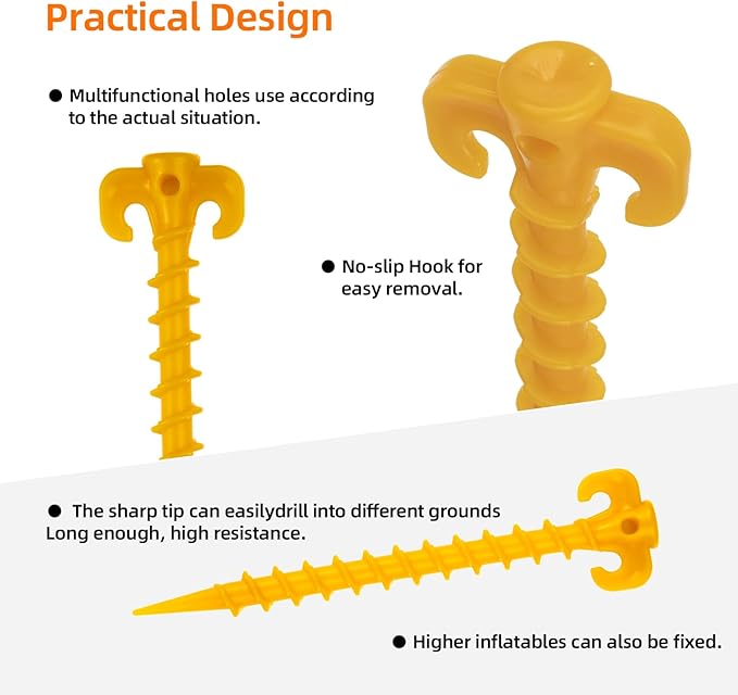 12+2PCS Tent Stakes Heavy Duty Camping Stakes,AVOFOREST 9.8inch Non-Rust Metal Tent Pegs Ground Stakes Tent Spikes Camping,Garden,Hiking Green