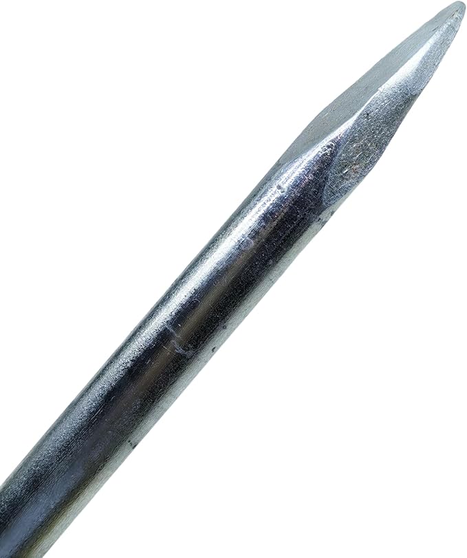 Double Head Tent Stakes - Heavy Duty 1045 Steel Heat-Treated Ground Spikes, Forged Geometric Sharp Tips for Stronger Hold, 0.79”(20mm) Diameter x 24" Length, 4-Pack