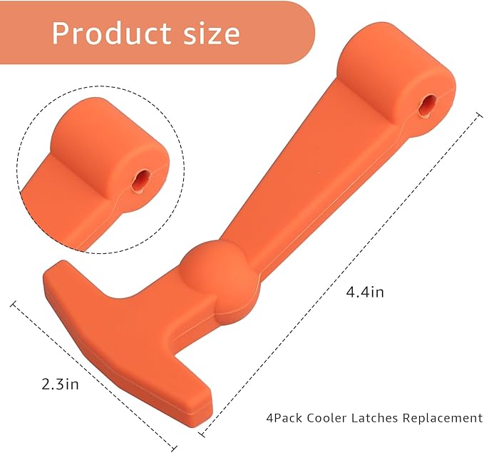 4 Pack Heavy Duty Cooler Latches,Compatible with YETI Tundra Replacement Latches