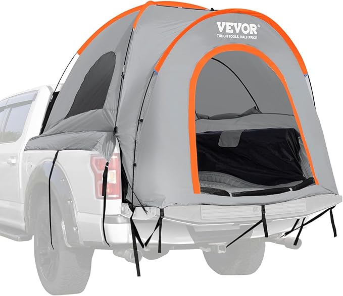 VEVOR SUV and Pickup Truck Camping Tents, Waterproof Double Layer Design with Carry Bag, Accommodates 2-9 Persons for Outdoor Activities
