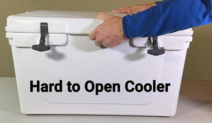 E-Z Open Cooler Plug Replacement for Yeti Cooler, RTIC Cooler, and - Includes Drain Plug with Pressure Release Bleed Valve. Don't get Your Cooler Stuck Shut When Full Any Longer. (2)