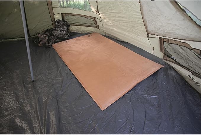 Guide Gear Self Inflating Double Sleeping Pad 2 Person, 3-inch Foam Padding, Portable, Camping, Backpacking, Hunting, Tent Accessories