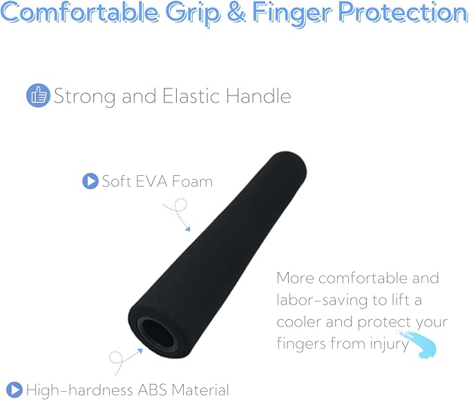 2 Pack Cooler Rope Handle Replacement for YETI, RTIC Coolers, Heavy-Duty, Comfortable Grip, Easy to Install, Perfect for Camping, Fishing, BBQs & Outdoor Adventures