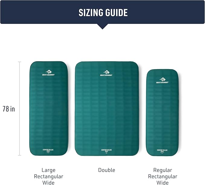 Sea to Summit Comfort Deluxe Self-Inflating Foam Camping Mattress, Regular