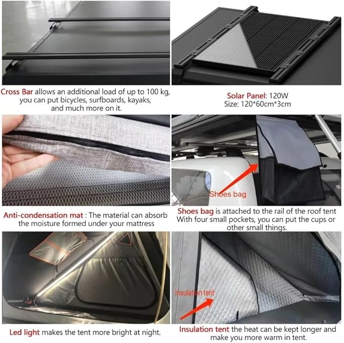 Wholesale OEM Hard Shell Rooftop Tents Outdoor Camping Roof Top Tent Car Rooftop Tent